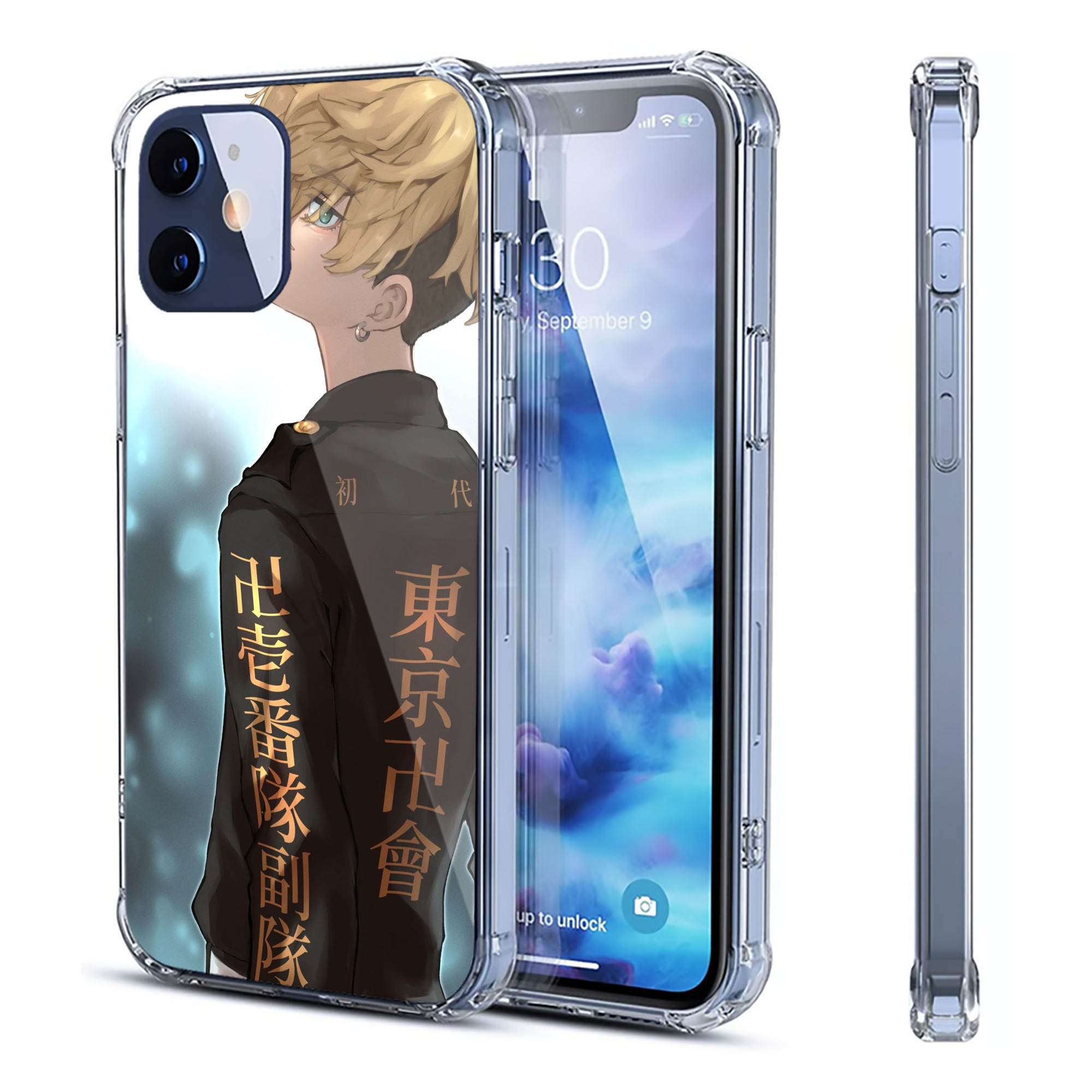（画像用） 東京リベンジャーズ Tokyo Revengers 【iPhone 12シリーズ対応】透明スマホケース（クリアソフトケース）